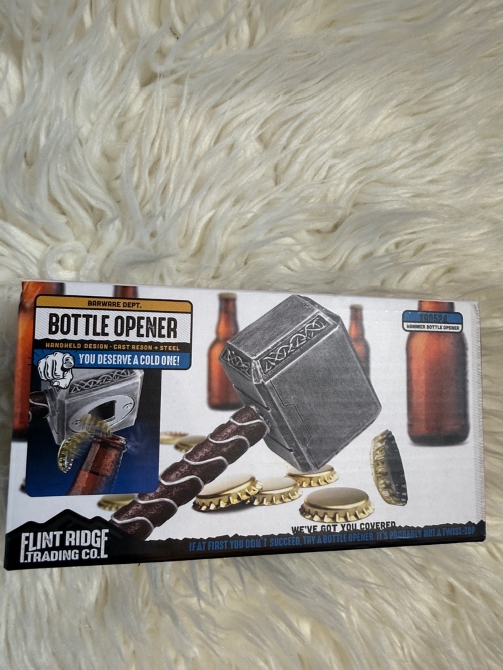 NWT Bottle Opener Handheld Design- Cast Reason + Steel